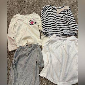 Sz 4 Neutral long sleeve tees